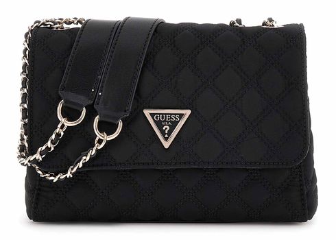 GUESS Giully Two Compartment Convertible Flap Black