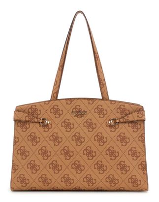 GUESS Lorelei Travel Weekend Bag Latte Logo