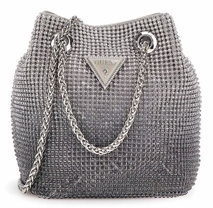 GUESS Zalina Mini Pouch Silver