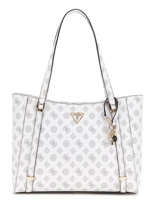 GUESS Eco Erica Elite Tote Bag White Logo