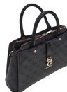 GUESS Zamira Luxury Satchel Coal Logo GUESS Zamira Luxury Satchel Coal Logo
