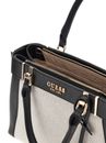 GUESS Anadela Three Compartment Satchel Bag Natural / Black