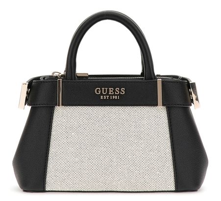 GUESS Andela Mini Satchel Bag Natural / Black
