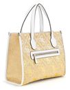 GUESS Silvana Two Compartment Tote Cornsilk Logo GUESS Silvana Two Compartment Tote Cornsilk Logo