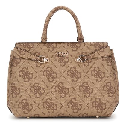 GUESS Lorelei Girlfriend Satchel Latte Logo