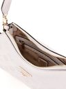 GUESS Cresidia Top Zip Shoulder Bag Cream White GUESS Cresidia Top Zip Shoulder Bag Cream White