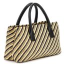 GUESS Simona Satchel Bag Natural / Black GUESS Simona Satchel Bag Natural / Black