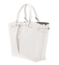 COCCINELLE Flores Handbag Grained Leather S Blanco COCCINELLE Flores Handbag Grained Leather S Blanco