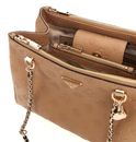 GUESS Cresidia Status Shoulder Satchel Bag Beige GUESS Cresidia Status Shoulder Satchel Bag Beige