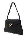 COCCINELLE Dorian Handbag Grained Leather Noir COCCINELLE Dorian Handbag Grained Leather Noir