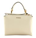 COCCINELLE Arlettis Handbag Grainy Leather Blanco