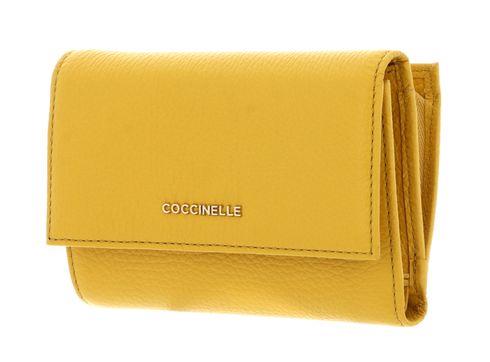 COCCINELLE Metallic Soft Wallet Grainy Leather Soleado