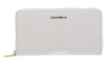 COCCINELLE Metallic Soft Wallet Grained Leather Blanco