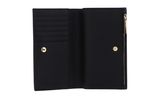 COCCINELLE Metallic Soft Wallet Noir COCCINELLE Metallic Soft Wallet Noir