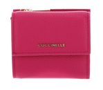 COCCINELLE Metallic Soft Wallet Grained Leather New Fucsia