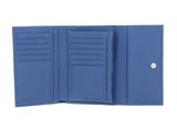 COCCINELLE Metallic Soft Wallet Grainy Leather Azul
