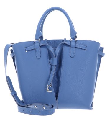 COCCINELLE Flores Handbag Grained Leather M Azul
