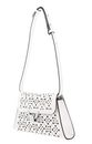 COCCINELLE Dew Cow Perforation Handbag Blanco COCCINELLE Dew Cow Perforation Handbag Blanco