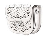 COCCINELLE Dew Crossbody Grained Leather Blanco COCCINELLE Dew Crossbody Grained Leather Blanco