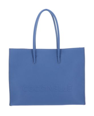 COCCINELLE Myrtha Maxi Log Handbag Grained Leather Azul