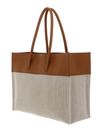 COCCINELLE Myrtha Canvas Handbag Natural / Cuir COCCINELLE Myrtha Canvas Handbag Natural / Cuir