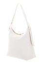 COCCINELLE Malory Handbag Grained Leather Blanco COCCINELLE Malory Handbag Grained Leather Blanco