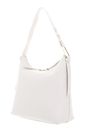 COCCINELLE Malory Handbag Grained Leather Blanco COCCINELLE Malory Handbag Grained Leather Blanco