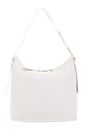 COCCINELLE Malory Handbag Grained Leather Blanco COCCINELLE Malory Handbag Grained Leather Blanco