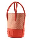 COCCINELLE Myrtha Bicolor Straw Handbag Multi Gazpa / Gazpa COCCINELLE Myrtha Bicolor Straw Handbag Multi Gazpa / Gazpa