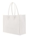 COCCINELLE Myrtha Maxi Log Handbag Grained Leather Blanco COCCINELLE Myrtha Maxi Log Handbag Grained Leather Blanco