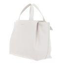 COCCINELLE Malory Handbag Grained Leather Blanco COCCINELLE Malory Handbag Grained Leather Blanco