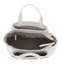 COCCINELLE Malory Handbag Grained Leather Blanco COCCINELLE Malory Handbag Grained Leather Blanco