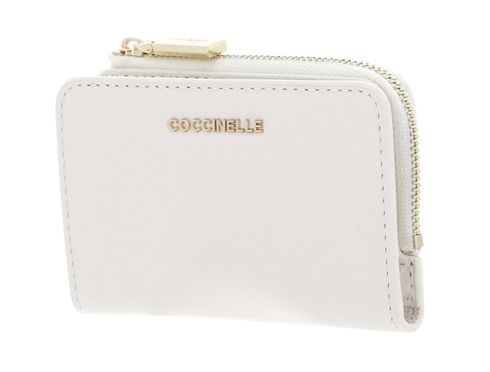 COCCINELLE Metallic Soft Credit Card Holder Blanco