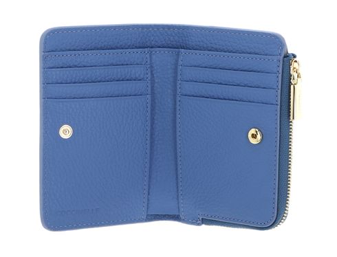 【関税&送料込】Coccinelle Wallets Blue COCCINELLE Metallic Soft Wallet Grained Leather Azul | modeherz