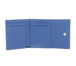COCCINELLE Metallic Soft Wallet Grained Leather Azul