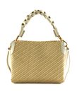 COCCINELLE Boheme Bicolor Straw Handbag Mul. Blanco / Blan