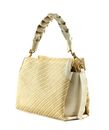 COCCINELLE Boheme Bicolor Straw Handbag Mul. Blanco / Blan