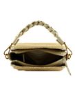 COCCINELLE Boheme Bicolor Straw Handbag Mul. Blanco / Blan