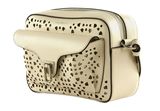 COCCINELLE Beat Cow Perforation Handbag Blanco