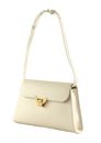 COCCINELLE Dorian Handbag Grained Leather Blanco COCCINELLE Dorian Handbag Grained Leather Blanco