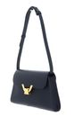 COCCINELLE Dew Handbag Grained Leather Midnight Blue COCCINELLE Dew Handbag Grained Leather Midnight Blue