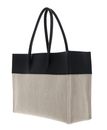 COCCINELLE Myrtha Canvas Handbag Natural / Noir COCCINELLE Myrtha Canvas Handbag Natural / Noir