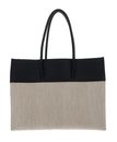 COCCINELLE Myrtha Canvas Handbag Natural / Noir COCCINELLE Myrtha Canvas Handbag Natural / Noir