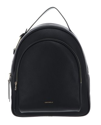 COCCINELLE Malory Backpack Grained Leather M Noir