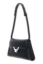 COCCINELLE Dew Cow Perforation Handbag Noir