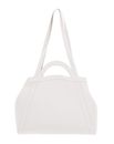 COCCINELLE Amalia Handbag Grained Leather Blanco COCCINELLE Amalia Handbag Grained Leather Blanco