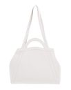 COCCINELLE Amalia Grained Leather Shopper Blanco COCCINELLE Amalia Grained Leather Shopper Blanco