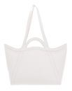 COCCINELLE Amalia Grained Leather Shopper Blanco COCCINELLE Amalia Grained Leather Shopper Blanco