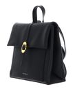 COCCINELLE Dorian Backpack Grained Leather Noir COCCINELLE Dorian Backpack Grained Leather Noir