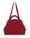 COCCINELLE Amalia Grained Leather Shopper Sangria COCCINELLE Amalia Grained Leather Shopper Sangria